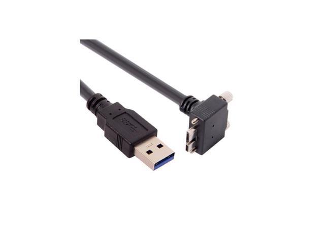 3.0M 90 Degree Up Angled Micro USB Screw Mount to 3.0 Data Cable for Industrial Camera U3-044-UP-3.0M