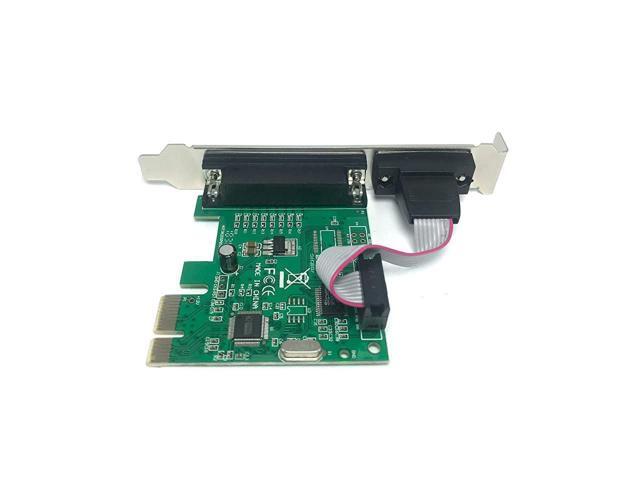 Combo Serial Parallel Expansion Card PCI Express to Printer LPT Port RS232 Com Port Adapter IEEE 1284 Controller Card WCH382 Chip for Desktop PC...