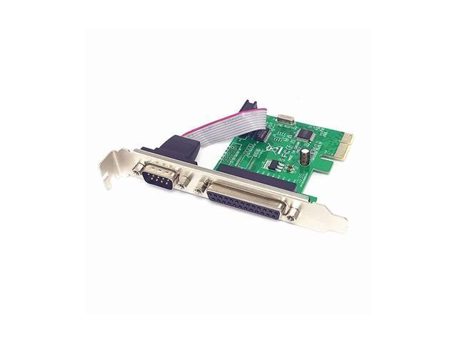 Combo Serial Parallel Expansion Card PCI Express to Printer LPT Port RS232 Com Port Adapter IEEE 1284 Controller Card WCH382 Chip for Desktop PC...