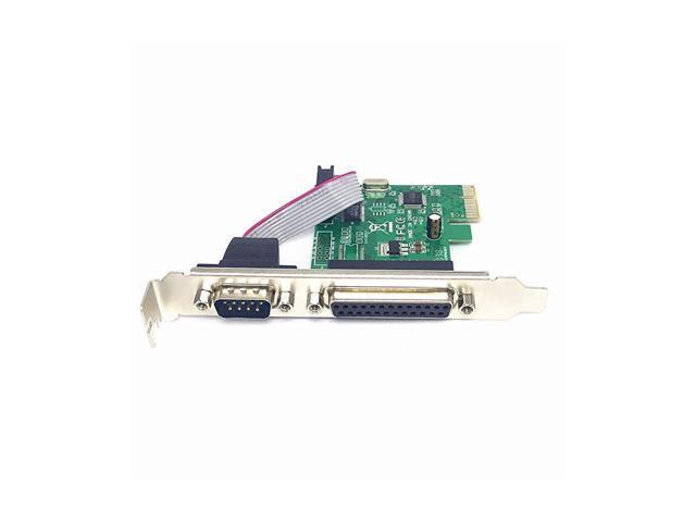 Combo Serial Parallel Expansion Card PCI Express to Printer LPT Port RS232 Com Port Adapter IEEE 1284 Controller Card WCH382 Chip for Desktop PC...