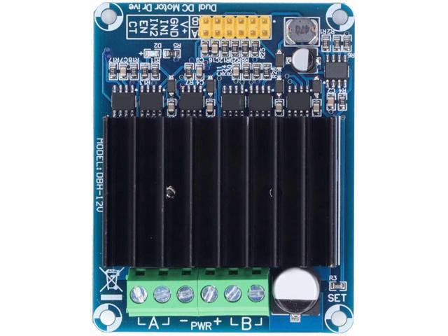 Motor Driver Module DC 5?15V 30A Dual Channel H Bridge Motor Drive Module Smart Car Driver Board for Intelligent Automobile Motor
