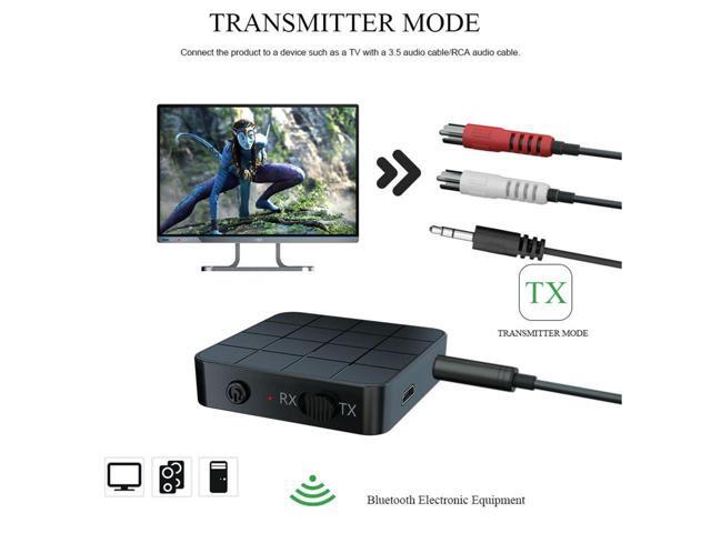 2-in-1 Bluetooth 5.0 Wireless Audio Aux 3.5mm Adapter Transmitter and Receiver