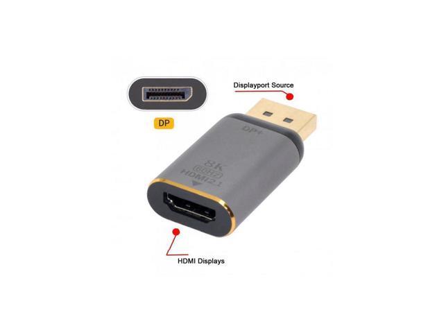 Cable DisplayPort 1.4 Source to HDMI 2.0 Display 8K 60hz UHD 4K DP to HDMI Male Monitor Adapter Connector