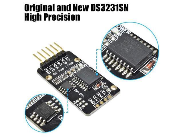 DS3231SN RTC Module, Aideepen 2PCS DS3231 AT24C32 IIC High Precision Real Time Clock Breakout Replace DS1307