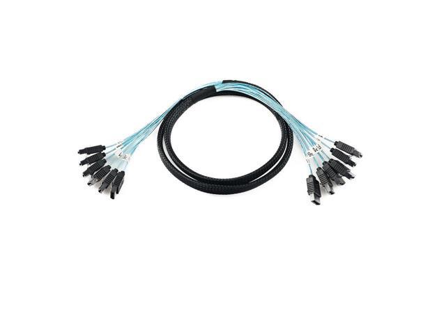 High Speed 6Gbps 6pcs Set Sata 6 SATA Cable SAS Cable for Server 1M