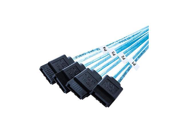 Internal HD Mini SAS (SFF-8643 Host) - 4X SATA (Target) Cable,SFF-8643 to 4X SATA Cable, SFF-8643 for Controller, 4 Sata Connect to Hard Drive, 1M...