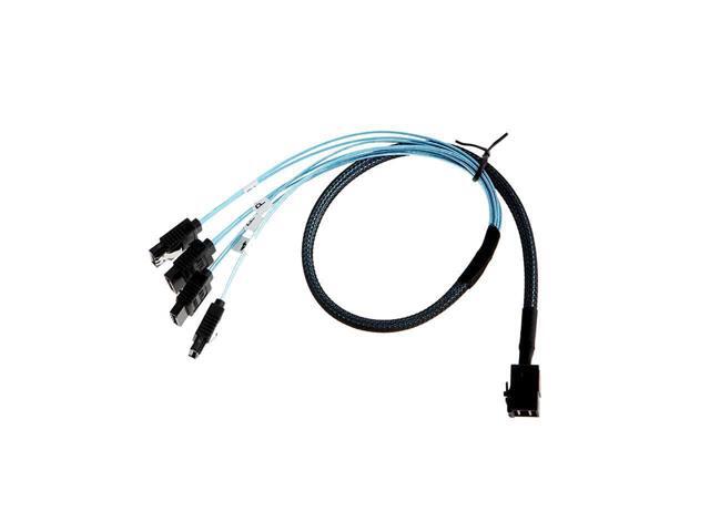 Internal HD Mini SAS (SFF-8643 Host) - 4X SATA (Target) Cable,SFF-8643 to 4X SATA Cable, SFF-8643 for Controller, 4 Sata Connect to Hard Drive, 1M...