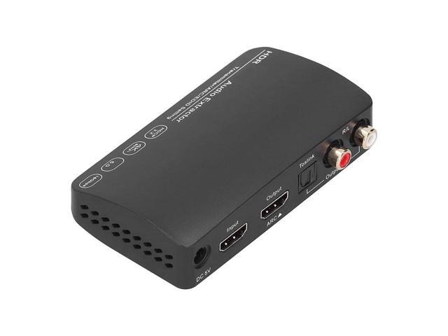 HDMI Splitter, HDMI Audio Extractor Switch, Bluetooth 5.0/4K/60HZ Analog Stereo R/L Audio Extractor Compatible with Dolby HD/DTS HD/Dolby...