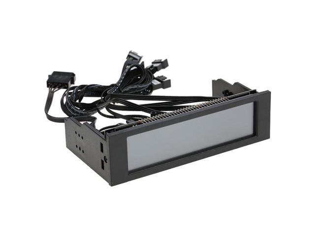 5.25' 5 Channel Touchscreen Fan Controller Temperature Monitor Automatic Speed Control Cooler LCD Front Panel