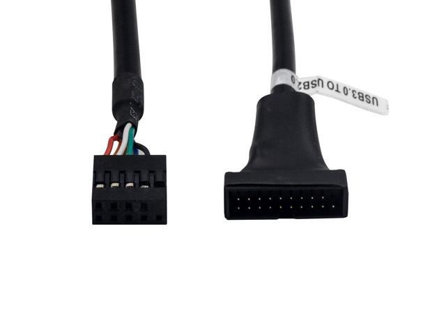USB 3.0 Header to USB 2.0,USB 3.0 to USB 2.0 Motherboard Adapter Cable,19 Pin USB3.0 Male to 9 Pin USB2.0 Female Motherboard Cable Adapter...