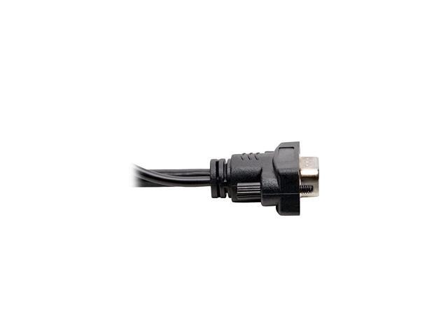 HDMI to VGA + Audio Adapter Converter Cable Active Low Profile HD15 + 35mm MM 1080p 60Hz 15ft 15 P566015VGAA