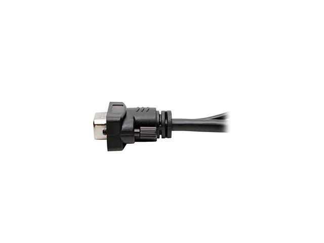 HDMI to VGA + Audio Adapter Converter Cable Active Low Profile HD15 + 35mm MM 1080p 60Hz 6ft 6 P566006VGAA