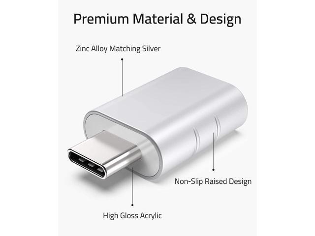 USB C to USB Adapter Pack of 2 USB C Male to USB3 Female Adapter Compatible with MacBook Pro 2021 iMac iPad Mini 6/Pro MacBook Air 2022 and Other...