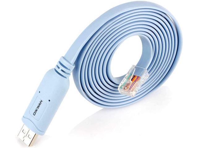 Console Cable,USB Console Cable, USB to RJ45 Console Cable with FTDI chip Compatible with Cisco, Huawei,HP,Arista,Opengear,Aruba,Juniper...