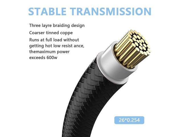 RTX 3090TI 4090 16Pin(12+4) to 3x8Pin PCI-E 5.0 Sleeved Extension Cable,12Pin to 3x8Pin Compatible 3090ti and RTX4090 4080 Series,13inch with Cable...