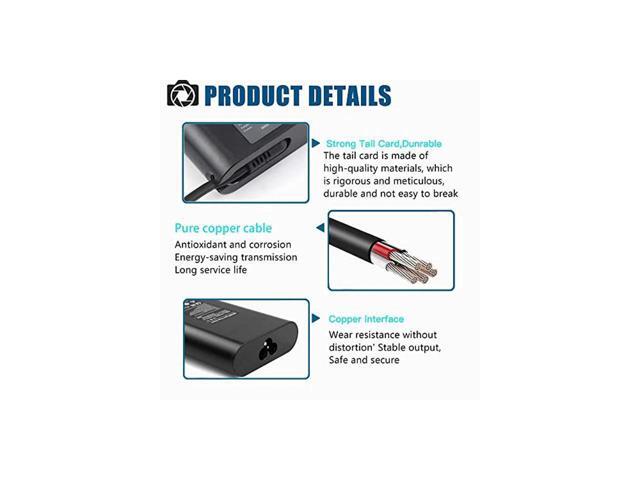 130W USB C Laptop Charger for Dell XPS 15 9500 7590 17 9700 9575 Precision 3560 3550 5560 5750 5550 5530 2in1 Latitude 7410 7310 7210 9410 9510...