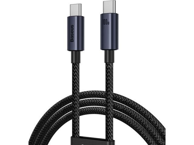 3.3ft 100W USB C to C Charging Cable, Basues USB C Cable Fast Charging Type C Cord for MacBook Air, Mac Book Pro,iPad Pro/Air, Google, Samsung...