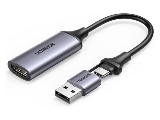 UGREEN Video Capture Card 4K HDMI to USB-A/USB-C HDMI Capture Card Full HD 1080P USB 2.0 Capture Video and Audio Recording for Gaming, Streaming,.