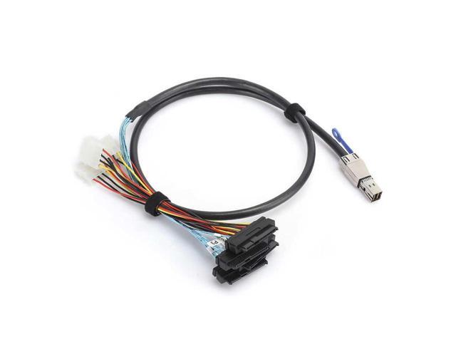 External Hard Disk Cable Mini SAS SFF-8644 to SFF-8482 Server Computer Accessories 3.3ft/1m