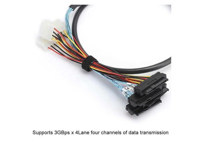 External Hard Disk Cable Mini SAS SFF-8644 to SFF-8482 Server Computer Accessories 6.6ft/2m