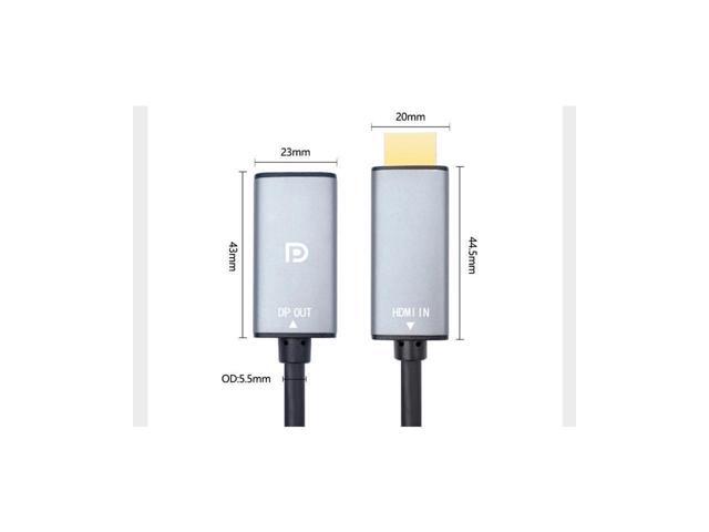 1ft HDMI to DisplayPort Adapter 4K@60Hz High Speed HDMI Male to DP Female Converter Cable Compatible for PC Graphics Card Laptop Mini NS PS5/4 Xbox...