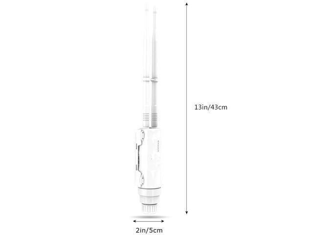 2.4G 300Mbps High Power Wi-Fi Outdoor CPE/Access Point/Repeater/Range Extender With 1000mW Omni-directional Antennas, Passive PoE, 15KV ESD, 4KV...