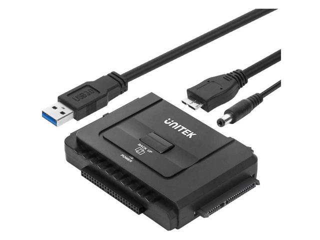 Unitek USB 3.0 to IDE & SATA Converter External Hard Drive Adapter Kit for Universal 2.5/3.5 HDD/SSD Hard Drive Disk, One Touch Backup Function and...
