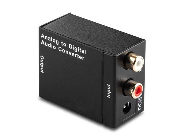 Musou RCA Analog to Digital Optical Toslink Coaxial Audio Converter Adapter with Optical Cable
