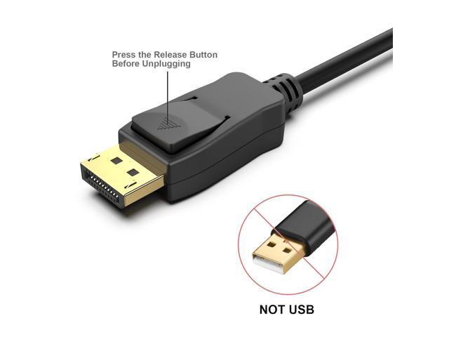 DisplayPort to DP 4K 60Hz 10Feet Cable, DisplayPort to Display Port Male to Male Cable Gold-Plated Cord 10 ft.