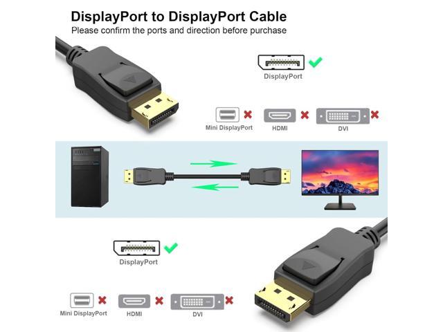DisplayPort to DP 4K 60Hz 15Feet Cable, DisplayPort to Display Port Male to Male Cable Gold-Plated Cord 15 ft.
