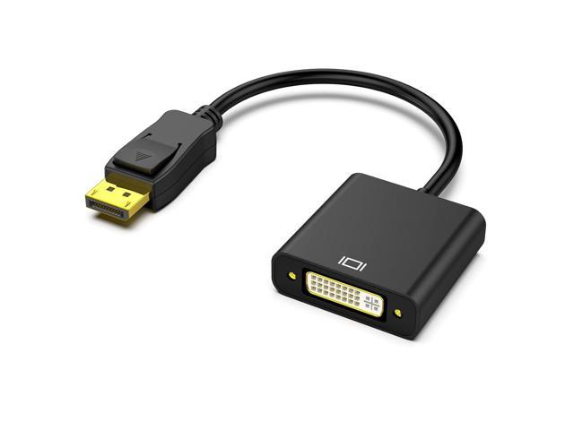 DisplayPort to DVI DVI-D Single Link Adapter, Display Port to DVI Converter Male to Female Black photo