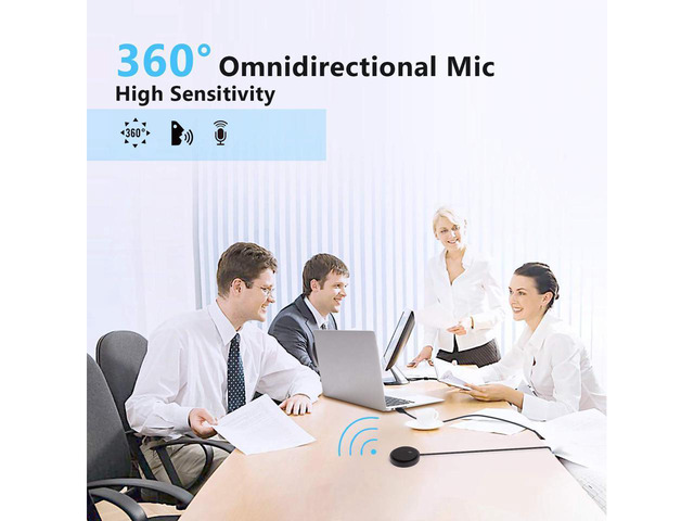 Conference Microphone,USB Computer Microphone CM003, Mute Function, Omnidirectional Mic for Computers PC, Condenser Boundary Desktop Microphones...