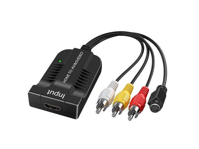 HDMI to AV and S-Video Converter HDMI to Male CVBS Audio Video Converter Adapter