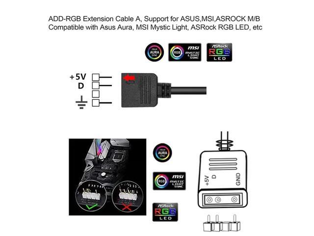 ARGB Splitter Cable, 5V 3 Pin Addressable RGB Splitter Cable with SM 3 Pin Male Connector for Computer Chassis, 1 to Dual ARGB Cable, 11.8 Inches,...