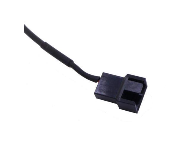 2 Pack USB to 3-Pin / 4-Pin PWM 5V USB Sleeved Fan Power Adapter Cable, USB to 3 Pin / 4 Pin Case Fan Adapter Connector Cable (USB-3Pin/4Pin Cable)