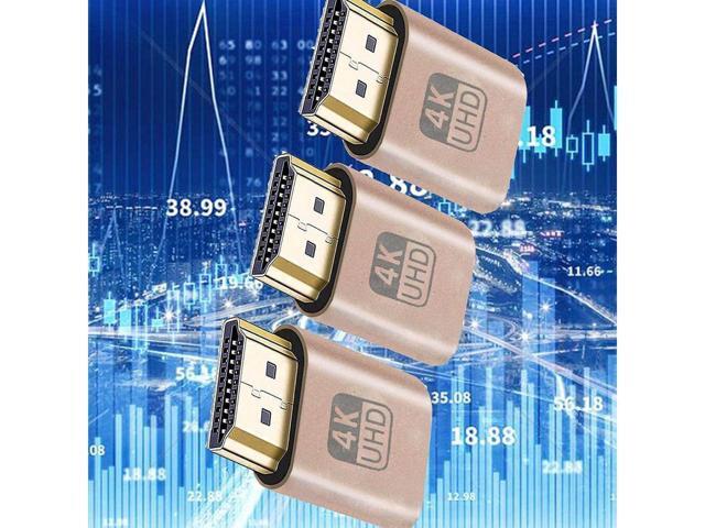 BUCIER HDMI Dummy Plug 4K High Resolution Virtual Monitor Display Emulator New Generation Headless Display Adapter Compatible with Windows Mac OSX...