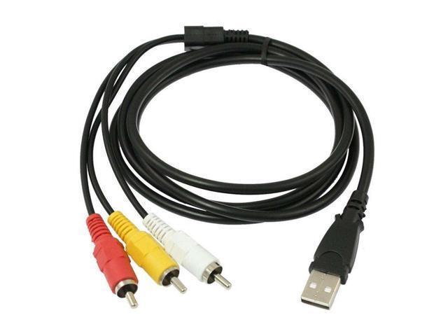 BUCIER 3-RCA to USB AUX ADAPTER AUDIO VIDEO AV CONVERTER CABLE CORD LINK RGB