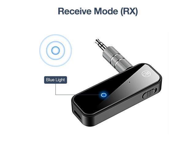 BUCIER USB Wireless Bluetooth 5.0 Transmitter Receiver 2in1 Audio Adapter 3.5mm Aux Car
