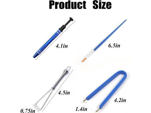 BUCIER 4 Pieces Keyboard Lube Switch Puller Kit IC Extractor Switch Puller Key Cap Puller Fine Head Grease Brush for Disassembly of Keyboard...