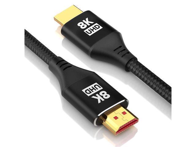 BUCIER 8K HDMI 2.1 Cable 16.4FT Kelink 48Gbps Ultra High Speed Black Braided HDMI Cord - Get 4k @ 120Hz On PS5 & Xbox Series X - Supports 8k @ 60Hz...