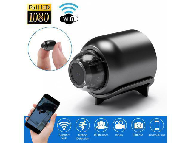 BUCIER Wireless Surveillance IP Camera Mini WIFI Spy Camera 1080P HD Home Night Vision Motion Detection Remote Monitoring 160° Wide Angle Micro...