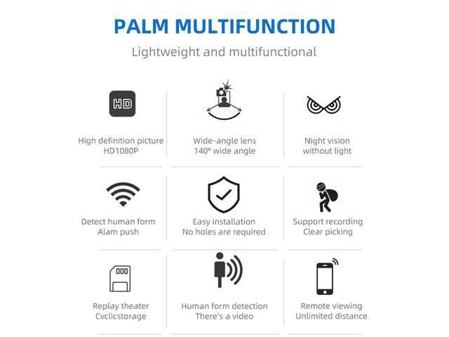 BUCIER Wireless Surveillance IP Camera Mini WIFI Spy Camera 1080P HD Home Night Vision Motion Detection Remote Monitoring 160° Wide Angle Micro...