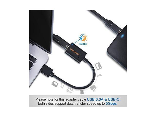 BUCIER USB A to USBC Adapter Cable Type A 30 Male to Type C Female Data amp Charging Converter for Laptop and PCOculus Quest Link