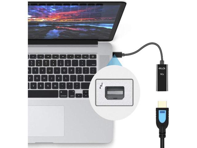 BUCIER Mini Display Port to HDMI 4K@30HZ, Gold Plated Mini Displayport(Thunderbolt Port) to HDMI Converter Adapter 4Kx2K for Mac Book,Mac Book air,...