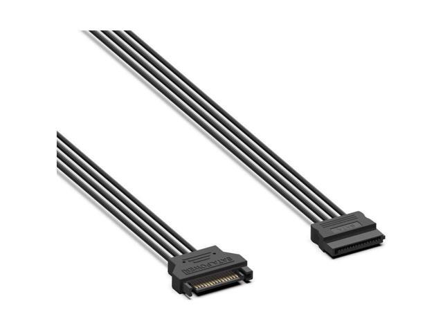 BUCIER 3 Pack SATA Power Extension Cable 3Pack 15 Pin SATA Male to Female Extender Power Adapter Cable for Serial ATA Hard Drives, SATA HDD, SSD,...