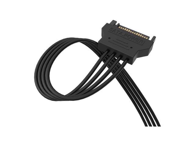 BUCIER 3 Pack SATA Power Extension Cable 3Pack 15 Pin SATA Male to Female Extender Power Adapter Cable for Serial ATA Hard Drives, SATA HDD, SSD,...