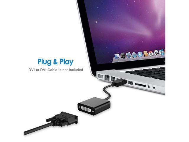 BUCIER DisplayPort to DVI DVI-D Adapter Display Port to DVI Converter DP to DVI Adapter Male to Female Black Compatible for Lenovo Dell HP and...