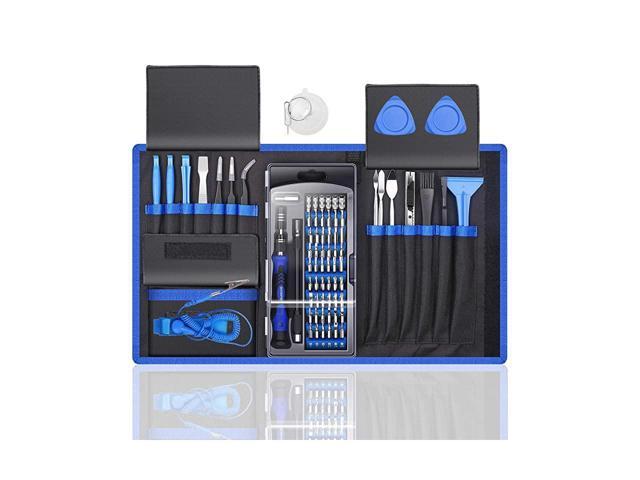 BUCIER Professional Computer Repair Tool Kit Precision Laptop Screwdriver Set with 56 Bit AntiStatic Wrist and 24 Repair Tools Suitable for Macbook...