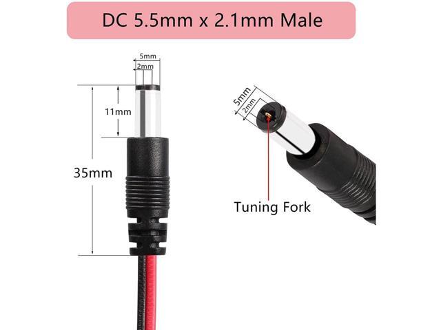 BUCIER ATX Power 24 Pin to 4 DC5521 and Power Switch Cable, 24P Female to 12V DC 5.5mm x 2.1mm Male Adapter with ON/Off, Inserted into PC Power...