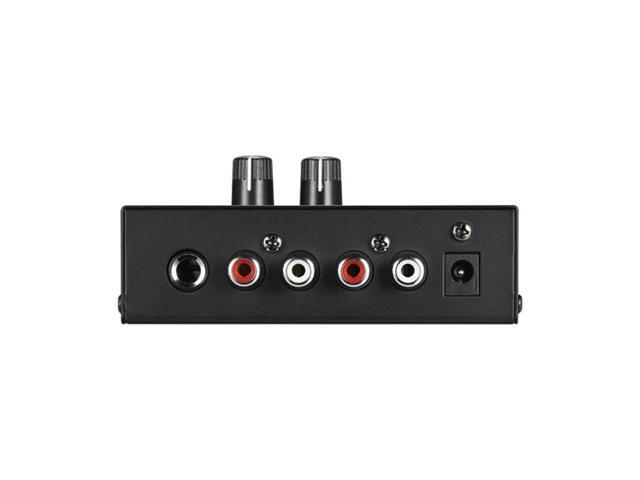 BUCIER Pp500 Ultra-Compact Phono Preamp Preamplifier with Level & Volume Controls Rca Input & Output 1/4 Inch Trs Output Interfaces